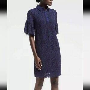 Banana Republic Lace Collared Dress